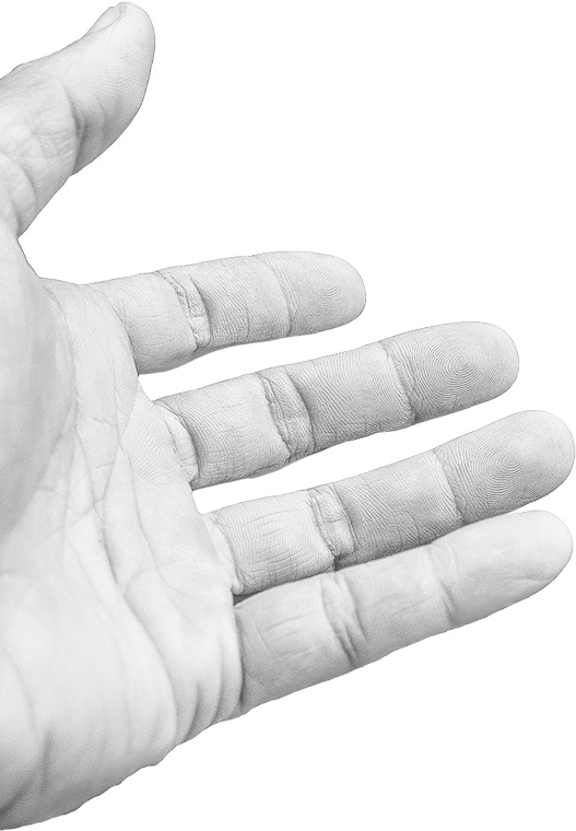 gray hand
